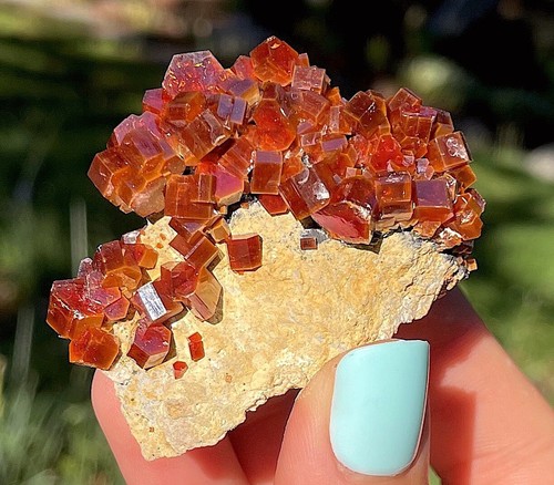 Vanadinite large bright red - vanadinite,
