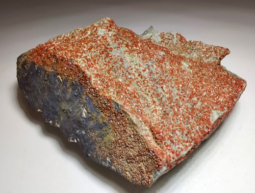 Vanadinite crystals covering